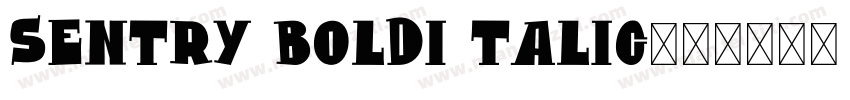 Sentry BoldI talic字体转换
